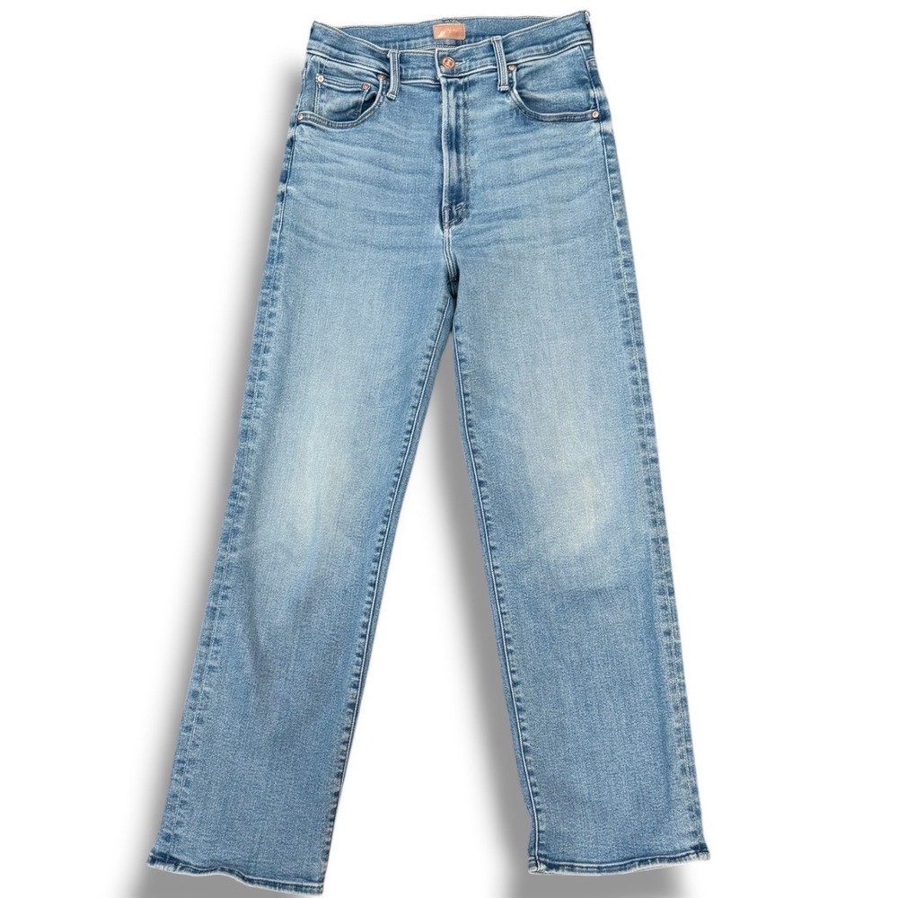 Mother The Rambler Zip Flood Women 27 Blue Jeans Out Of The Blue